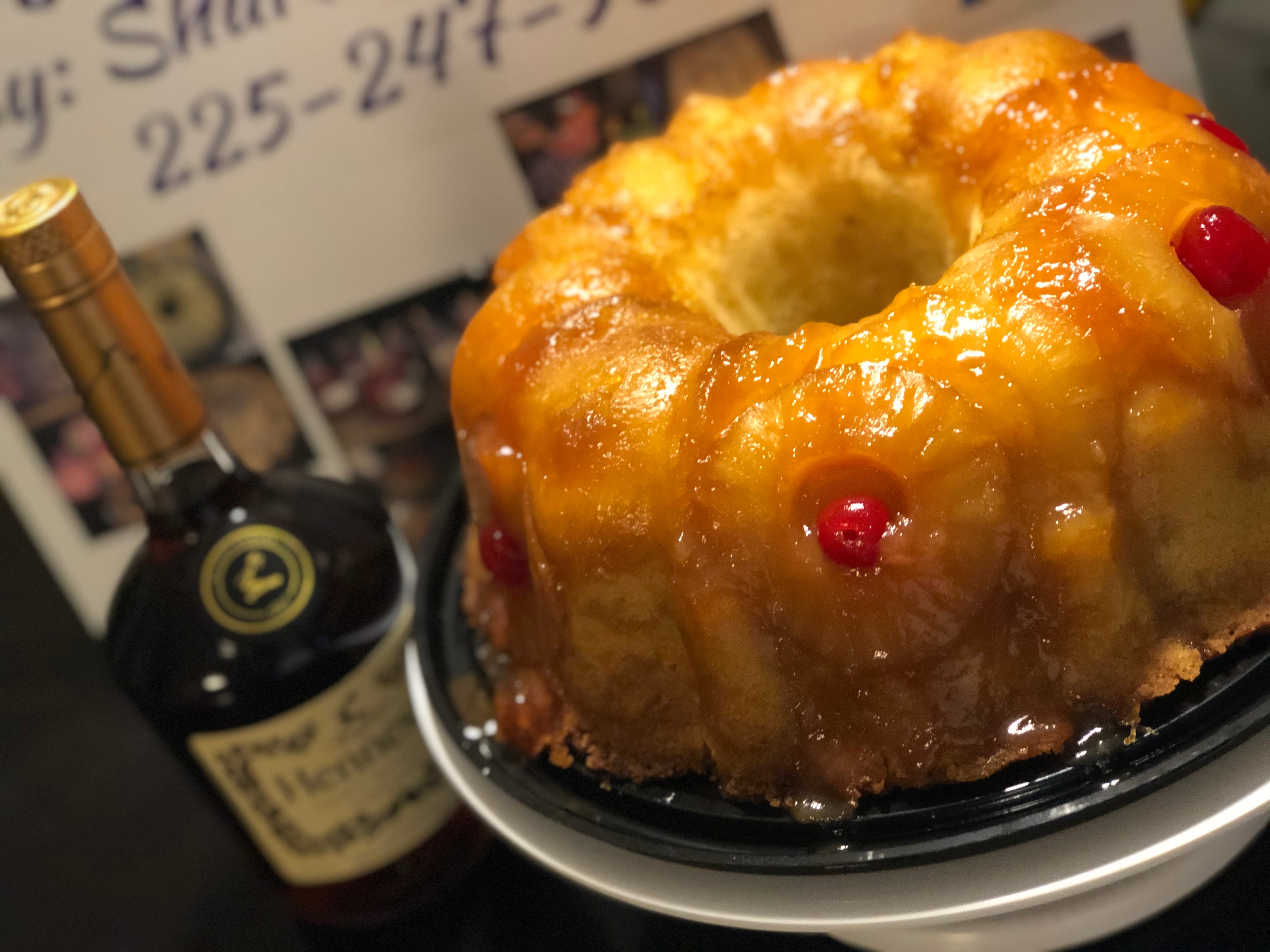 Hennessy butter pineapple pound cake