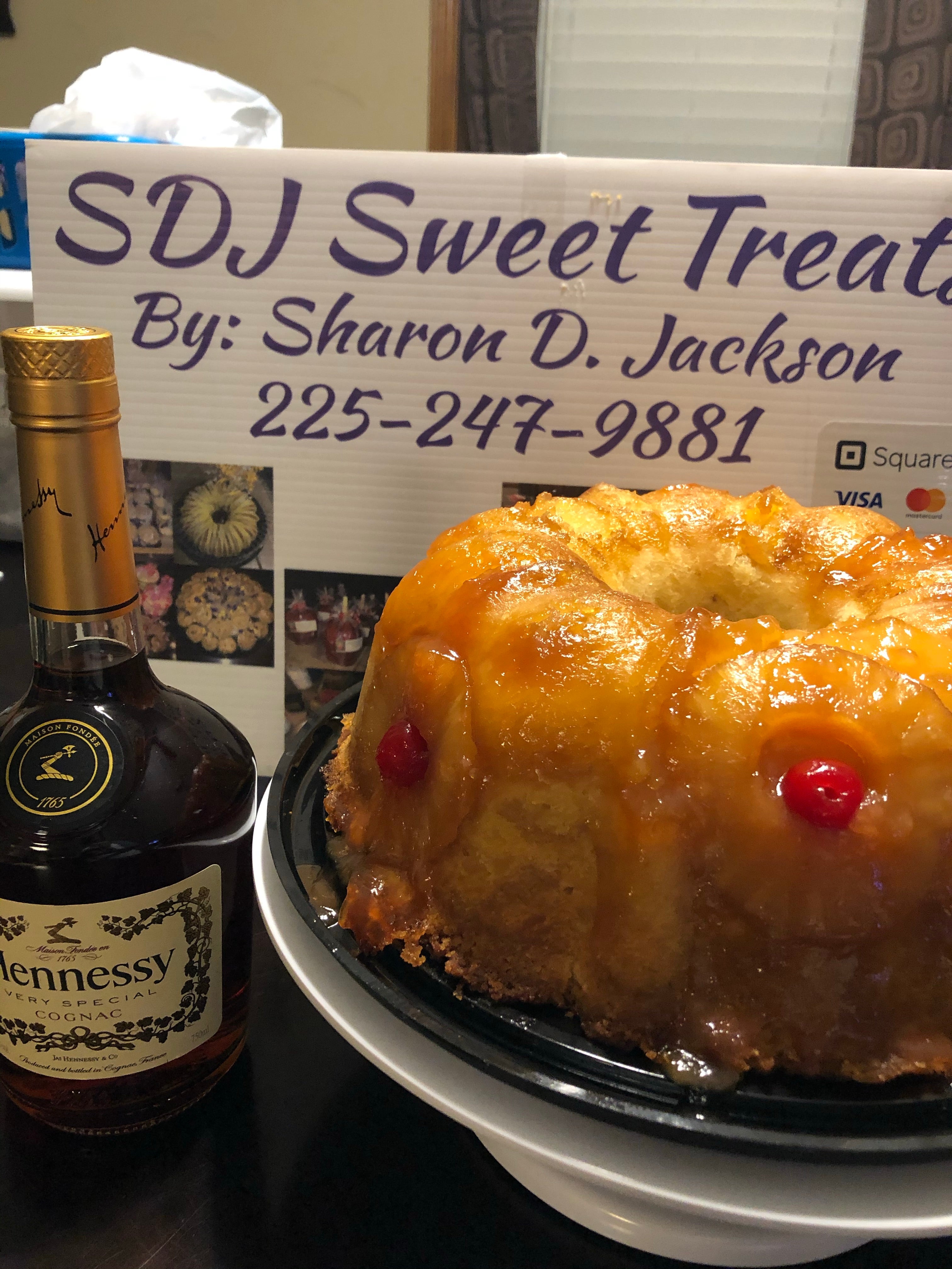 Hennessy butter pineapple pound cake